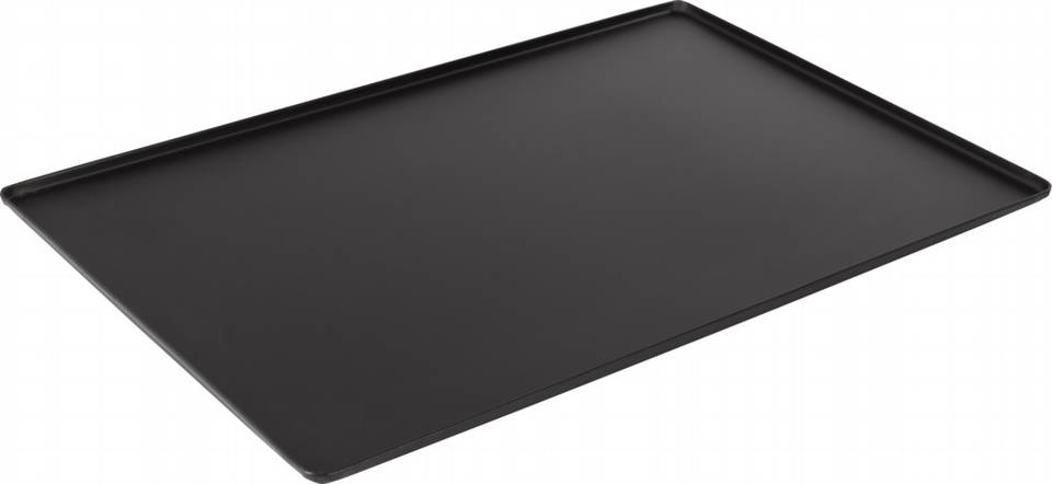 Display tray and baking sheet for counters - black anodised